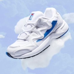 Fila Sky Runner 95 - Miesten Urheilukengät - Valkoinen/Sininen | FI-99250